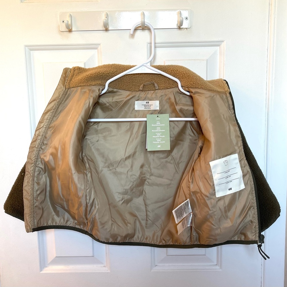 Kids Teddy Jacket Beige/Color-Block - Picture 4 of 9